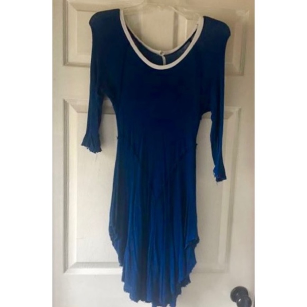 Free People blue sweater top